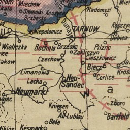 Detailierte Karte der Tschechischen Republik während des Zweiten Weltkriegs, die den Konfliktumfang mit beschrifteten Städten, Ortschaften und geografischen Merkmalen hervorhebt.