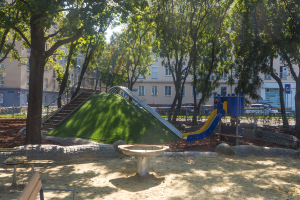 Umgestaltung des Spielplatzes Merianstraße