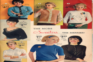 Ein Collage-Bild mit verschiedenen Frauen in unterschiedlichen Kostümen, jedes mit begleitendem Text und Dollar-Beträgen.